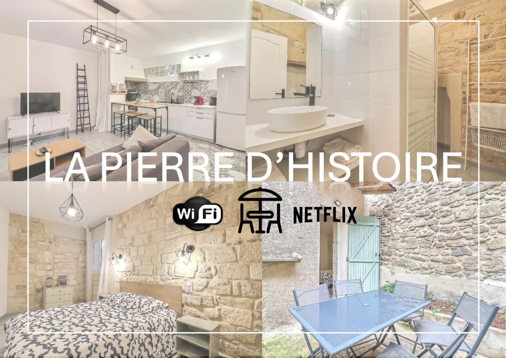 Ferienwohnung Hyper Centre Terrasse Wifi La Pierre D'Histoire Beaucaire  Exterior foto